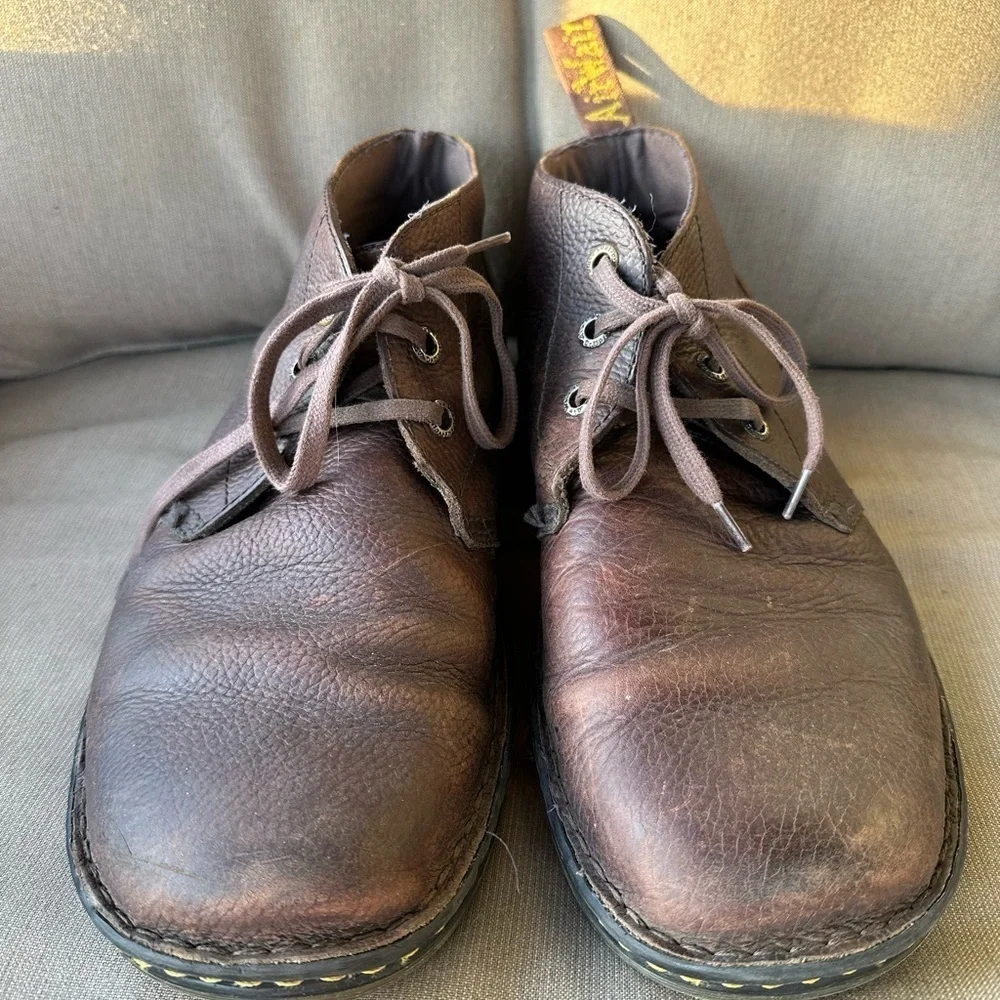 Doc Dr Martens Sussex Chukka Work Boots Leather Men’s Size 12 Non-Slip Brown
